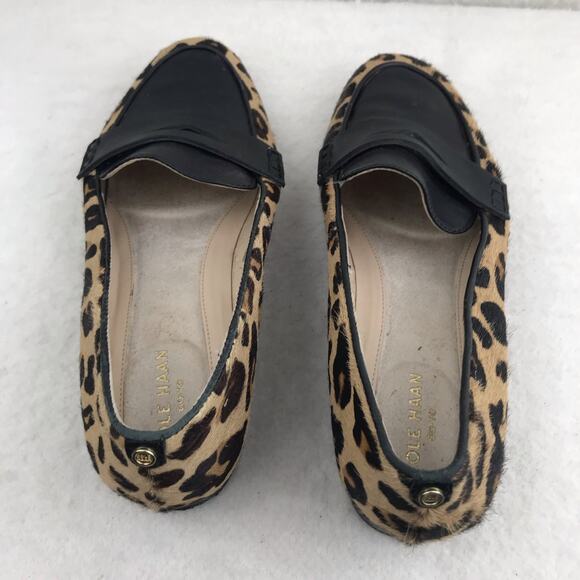 COLE HAAN Go To Grand 360 Women's Leopard Print Leather Slip-On Loafers Size 8B - Picture 10 of 13